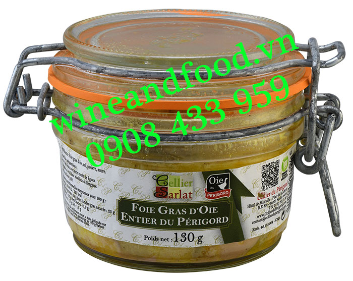 Gan Ngỗng Foie Gras D'oie Entier du Périgord Cellier Sarlat 130g