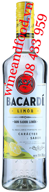 Rượu Rum Bacardí Limón Chanh 750ml